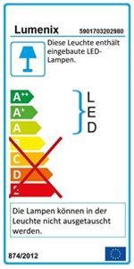 6er Set LED Treppenbeleuchtung mit Trafo und Kabel