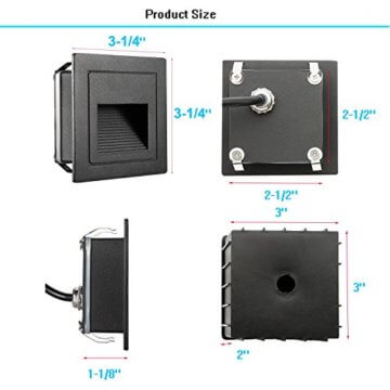 FVTLED 4er LED Treppenlicht Aluminium