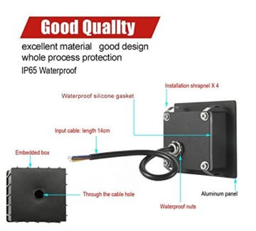 FVTLED 4er LED Treppenlicht Aluminium