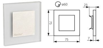 LED Treppenbeleuchtung Edelstahl 12V kaltweiss