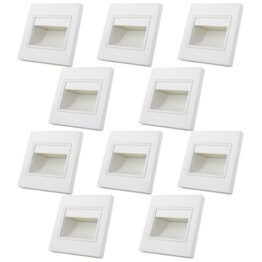 MENGS® 10 Stück 1W COB LED Wand & Treppenbeleuchtung Warmweiß