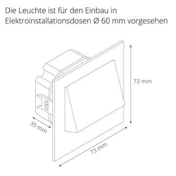 SSC-LUXon LED Treppen-Einbauleuchte NARVA weiß