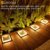 Lacasa Solar Bodenleuchten Aussen Solarleuchte Garten, 50LM LED Stufenleuchte 3000K Warmweiß Treppenlicht Außen Wasserdicht IP68 für Gehweg Weg Treppe, Eckig, 4 Stück - 7