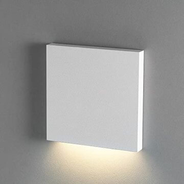 lambado® Premium LED Wandeinbauleuchte für Schalterdose - Treppenbeleuchtung 230V DOWN in weiss für Innen - 1.5W ColorSwitch für Ambiente & Sicherheit im Dunkeln - 1