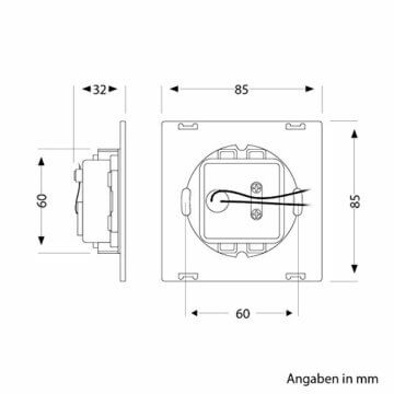 ledscom.de LED Treppenlicht/Treppenbeleuchtung FEX für innen und außen, eckig, 85 x 85mm, warmweiß, 12 Stk. - 7