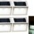 Lunartec Treppenbeleuchtung: 8er-Set Solar-LED-Wand- & Treppen-Leuchten für außen, Edelstahl, 20 lm (Solar Aussenleuchten) - 8
