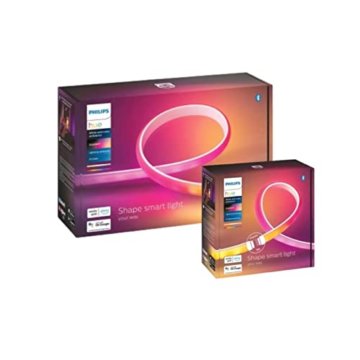 Philips Hue Bluetooth Gradient Lightstrip 20W 1800lm Starter-Set + 1m Erweiterung inkl. Dimmschalter - 2