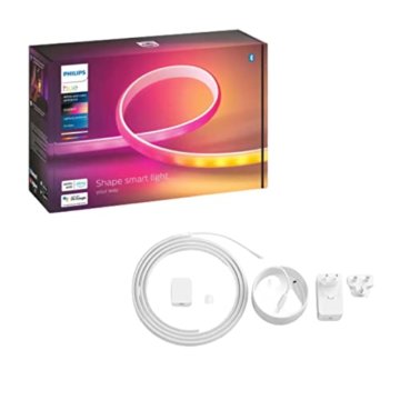 Philips Hue Bluetooth Gradient Lightstrip 20W 1800lm Starter-Set + 1m Erweiterung inkl. Dimmschalter - 3