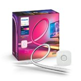 Philips Hue Color & White Ambience Play Gradient, PC Lightstrip für 32/34”, dimmbar, 16 Mio. Farben, steuerbar via App, Starter Set, inkl. Hue Bridge - 1