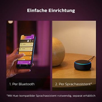 Philips Hue White & Col. Amb. LED Lightstrip, bis zu 16 Mio. Farben, steuerbar via App, kompatibel mit Amazon Alexa (Echo, Echo Dot), inkl. Bridge, 929800011986, Multi, 2er Pack - 6