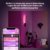 Philips Hue White & Col. Amb. LED Wandleuchte Liane, schwarz, dimmbar, 16 Mio. Farben, steuerbar via App, kompatibel mit Amazon Alexa (Echo, Echo Dot) 1 Stück (1er Pack) - 3