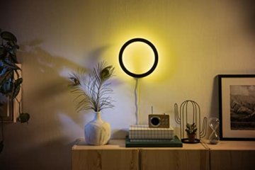 Philips Hue White & Col. Amb. LED Wandleuchte Sana, schwarz, dimmbar, 16 Mio. Farben, steuerbar via App, kompatibel mit Amazon Alexa (Echo, Echo Dot)  - 3