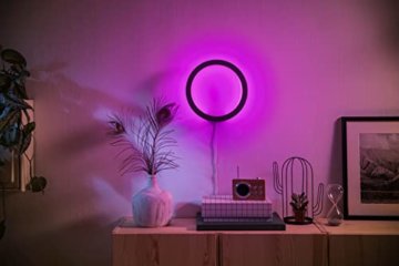 Philips Hue White & Col. Amb. LED Wandleuchte Sana, schwarz, dimmbar, 16 Mio. Farben, steuerbar via App, kompatibel mit Amazon Alexa (Echo, Echo Dot)  - 5