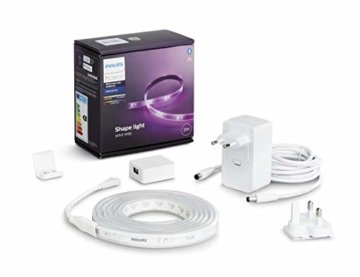 Philips Hue White & Col. Amb. Lightstrip Plus 2m Basis, 1600lm, 16 Mio. Farben, steuerbar via App, kompatibel mit Amazon Alexa (Echo, Echo Dot) - 1