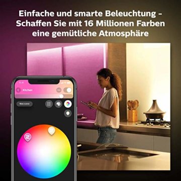 Philips Hue White & Col. Amb. Lightstrip Plus 2m Basis, 1600lm, 16 Mio. Farben, steuerbar via App, kompatibel mit Amazon Alexa (Echo, Echo Dot) - 5