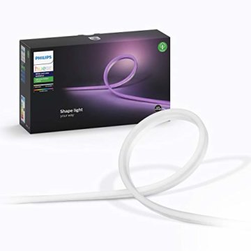 Philips Hue White & Col. Amb. Outdoor Lightstrip 5m, 1650 lm, dimmbar, 16 Mio. Farben, steuerbar via App, kompatibel mit Amazon Alexa (Echo, Echo Dot)220-240V/50/60Hz [Energieklasse G] - 2