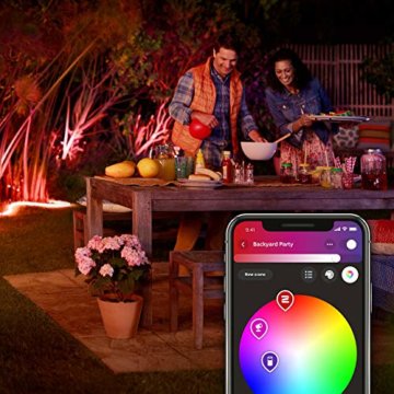 Philips Hue White & Col. Amb. Outdoor Lightstrip 5m, 1650 lm, dimmbar, 16 Mio. Farben, steuerbar via App, kompatibel mit Amazon Alexa (Echo, Echo Dot)220-240V/50/60Hz [Energieklasse G] - 5