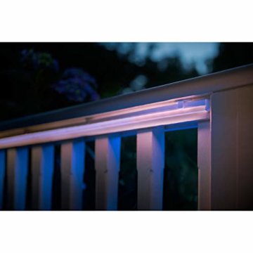 Philips Hue White & Col. Amb. Outdoor Lightstrip 5m, 1650 lm, dimmbar, 16 Mio. Farben, steuerbar via App, kompatibel mit Amazon Alexa (Echo, Echo Dot)220-240V/50/60Hz [Energieklasse G] - 6