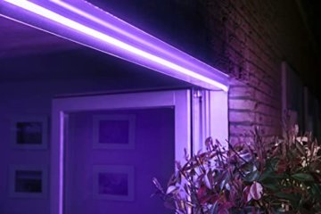 Philips Hue White & Color Ambiance Outdoor Lightstrip 2m 684lm, dimmbar, 16 Mio. Farben, steuerbar via App, kompatibel mit Amazon Alexa (Echo, Echo Dot) - 10