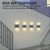 Solar LED Wandleuchte Up & Down Light Dekorative LED Wandbeleuchtung 6 LEDs Wasserdicht Wandlampen im Innen und Außenbereich, 2 Stück, Warm Weiß - 3